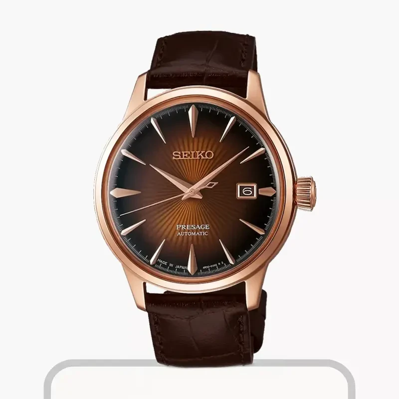 Seiko Presage Cocktail Time 'Manhattan' Calfskin Men's Watch- SRPB46J1